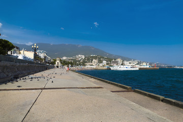 Embankment in Yalta. Crimea