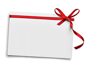 ribbon bow card note chirstmas celebration greeting