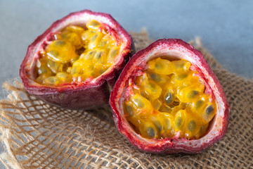passion fruit. Tasty and healthy tropical fruit