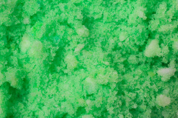 Color snow ice cream as background, closeup