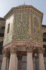 Umayyad Mosque, a decorative mosaic detail, Damascus. Syria
