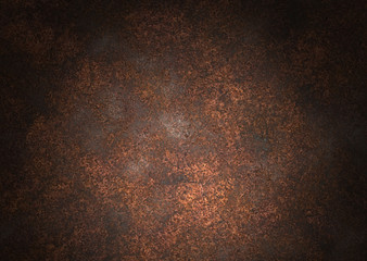 aged rust background with spot light effect