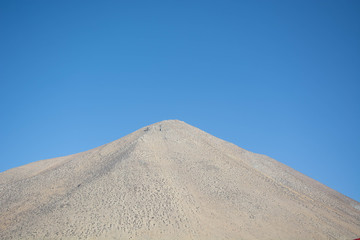 desert mountain and blue sky