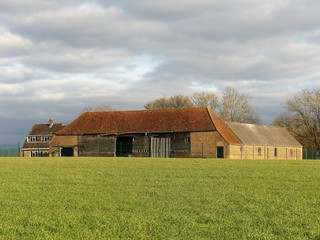 Fototapeta na wymiar Abandoned farm buildings at New Model Farm, Sarratt, Hertfordshire