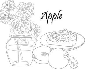 apple still life