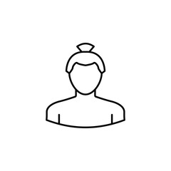 avatar sumo outline icon. Signs and symbols can be used for web logo mobile app UI UX