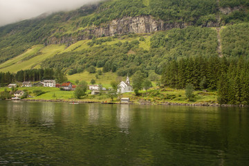 Fototapeta na wymiar Norwegian Fjord Coast