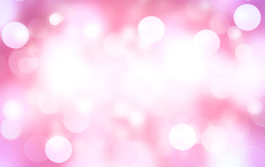 Pink abstract background blur with bokeh