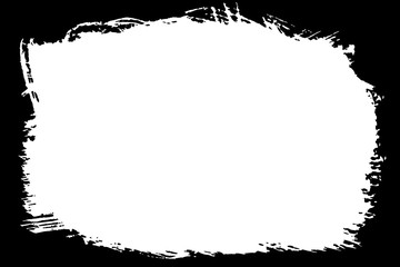 Fototapeta premium Abstract Decorative Black & White Photo Frame. Type Text Inside, Use as Overlay or for Layer / Clipping Mask