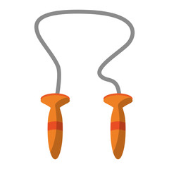 Fitness rope symbol isolated