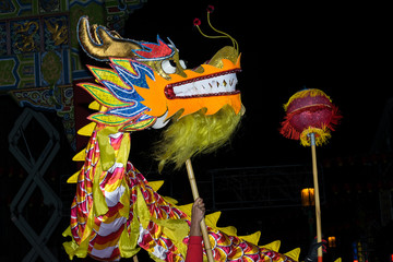 Chinese dragon on New Year Celebration Liverpool 2019