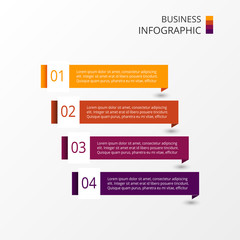 Vector business template for presentation. Business concept with 4 options, parts, steps or processes.