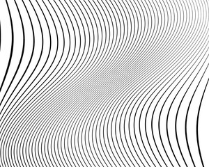 Wavy pattern. Texture with wavy, curves lines.