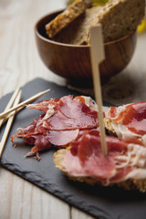 Típico jamón ibérico 