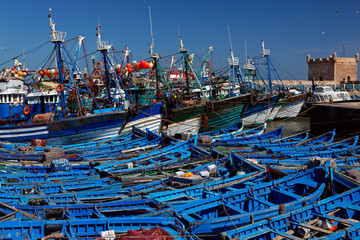 Marokko, Essaouira, Fischereihafen, Fischerboote
