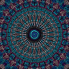 Vector mosaic art pattern. Curved mosaic image