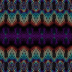 Vector ethnic tribal pattern. Seamless art image.