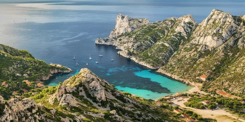 Calanque de Sormiou at sunrise. national park Parc national des Calanques marseille cassis mediterranean sea © Daniel