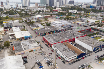 Aerial Miami Wynwood FL