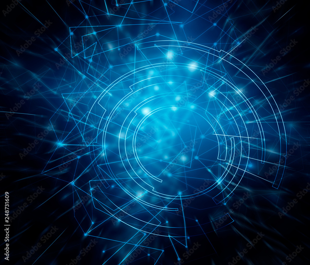 Poster technological background, internet concept of global business. internet connection, abstract of scie