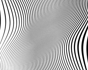 Wavy pattern. Texture with wavy, curves lines.