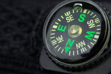 Closeup of compass