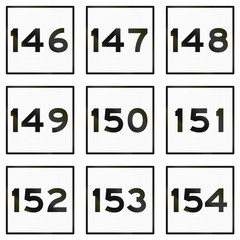 Collection of county and city highway signs in Taiwan