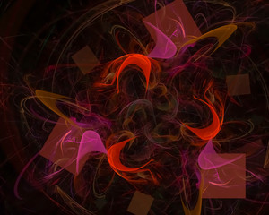 digital abstract fractal, fantasy design