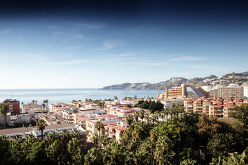 Fototapeta premium rooftops of houses in spain