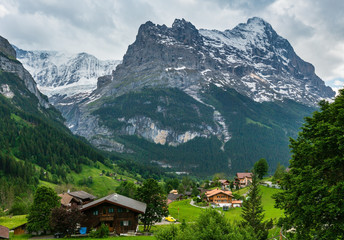 Alps mountain summer view