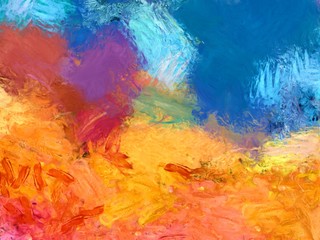 Oil painting abstract art for sale. Background pattern for creative print commercial or advertising production or web banners, invitation design. Stock. Contemporary impressionism wall decor artwork.