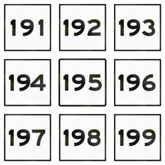 Collection of county and city highway signs in Taiwan