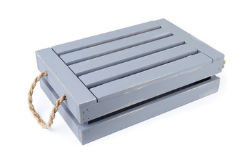 Wooden box grey