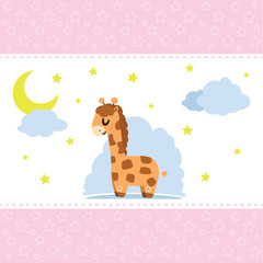 Sleepy giraffe