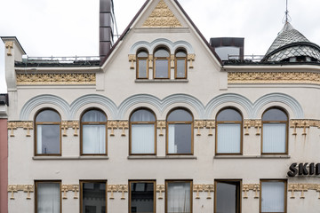 Obraz premium Jugendstilfassaden und Ornamente in Ålesund