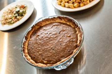 Freshly baked carrot cake