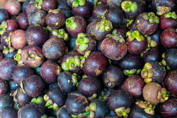 Fresh mangosteen on Thailand fresh market