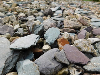 Natural stones background close up