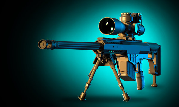 Sniper rifle 3d render