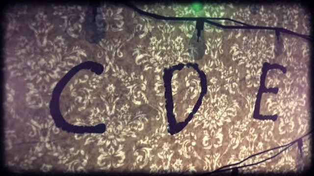 Chain of Lights - Text: Welcome - flashing letters on the wall. Inspired by Stranger Things.