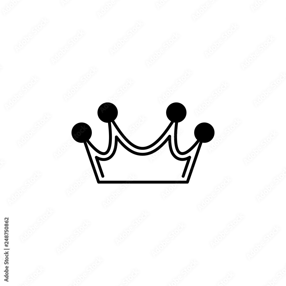 Poster royal crown icon. element of royalty for mobile concept and web apps icon. thin line icon for websit