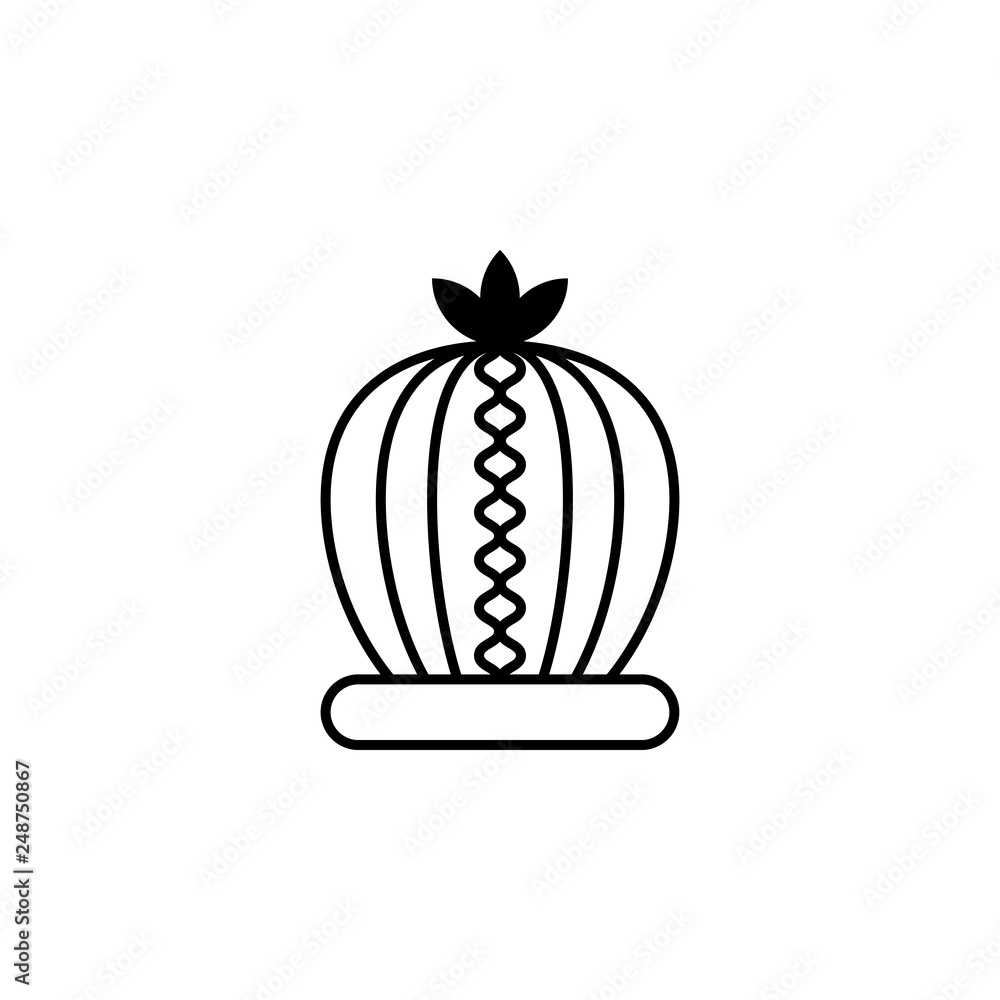 Poster sheikh's crown icon. element of royalty for mobile concept and web apps icon. thin line icon for web