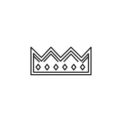 woman crown icon. Element of royalty for mobile concept and web apps icon. Thin line icon for website design and development, app development. Premium icon