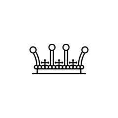 king crown icon. Element of royalty for mobile concept and web apps icon. Thin line icon for website design and development, app development. Premium icon
