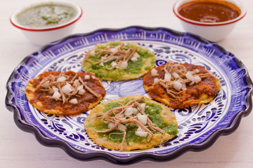 chalupas poblanas, mexican food Puebla Mexico