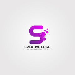 Creative logo template, vector logo technology for business corporate, concept design, elements, illustrations -vector