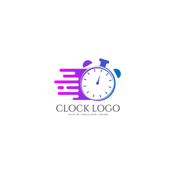 Quick time or fast time flat vector icon
