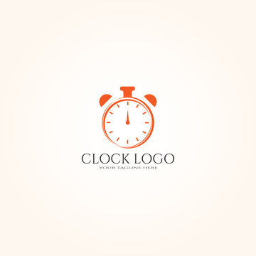 alarm clock or time flat vector icon