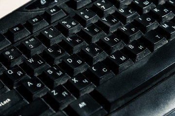 black dusty english - russian keyboard