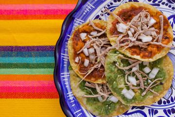 chalupas poblanas, traditional mexican food Puebla Mexico